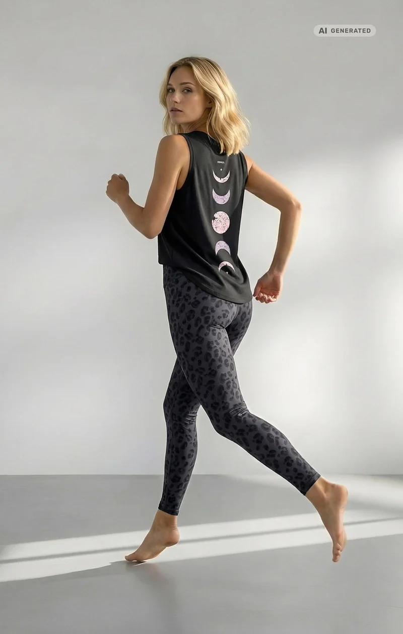 Yoga Athletic Tank 2.0 Moon Bio Baumwolle Tencel™ Tara - schwarz
