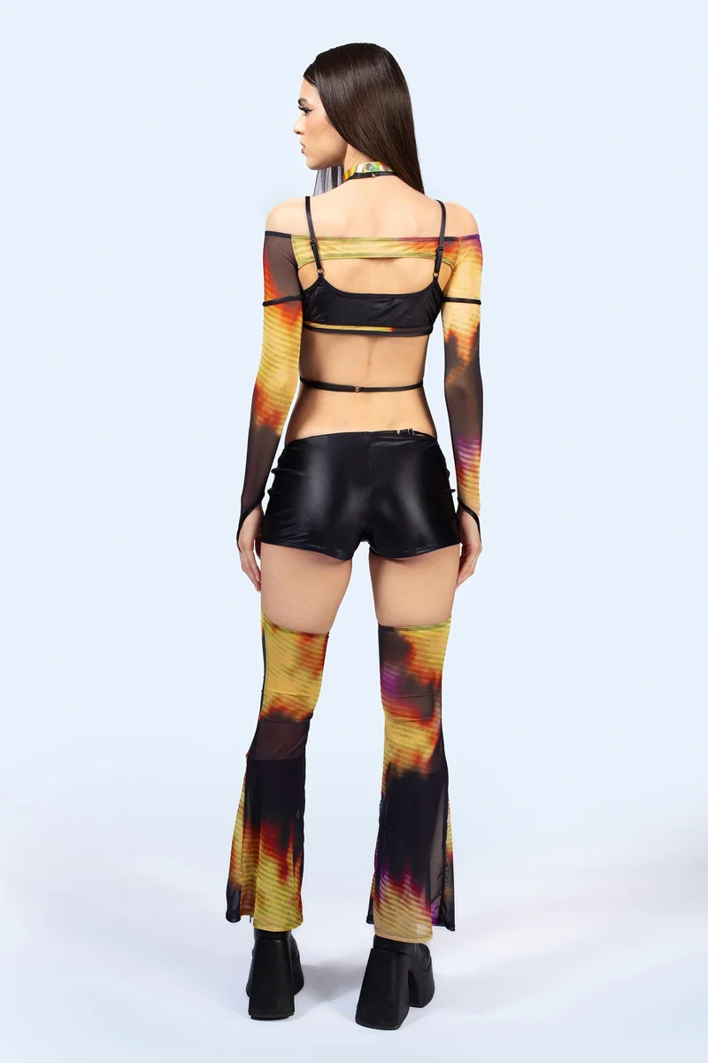 Display Top And Shorts With Chaps Set