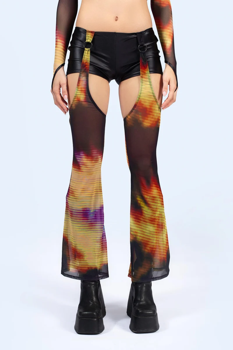 Display Top And Shorts With Chaps Set