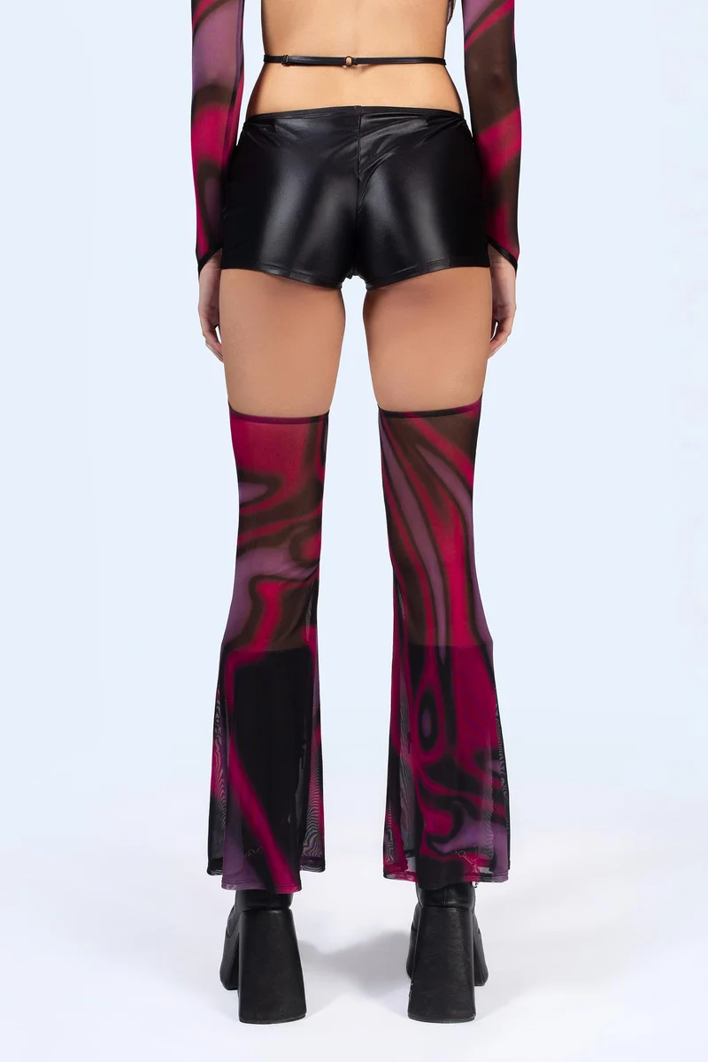 Flow Micro Shorts With Mesh Chaps