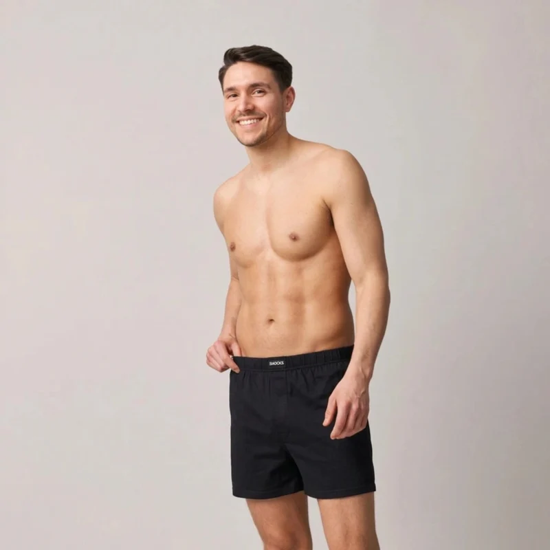 American Boxershorts Jersey | Schwarz