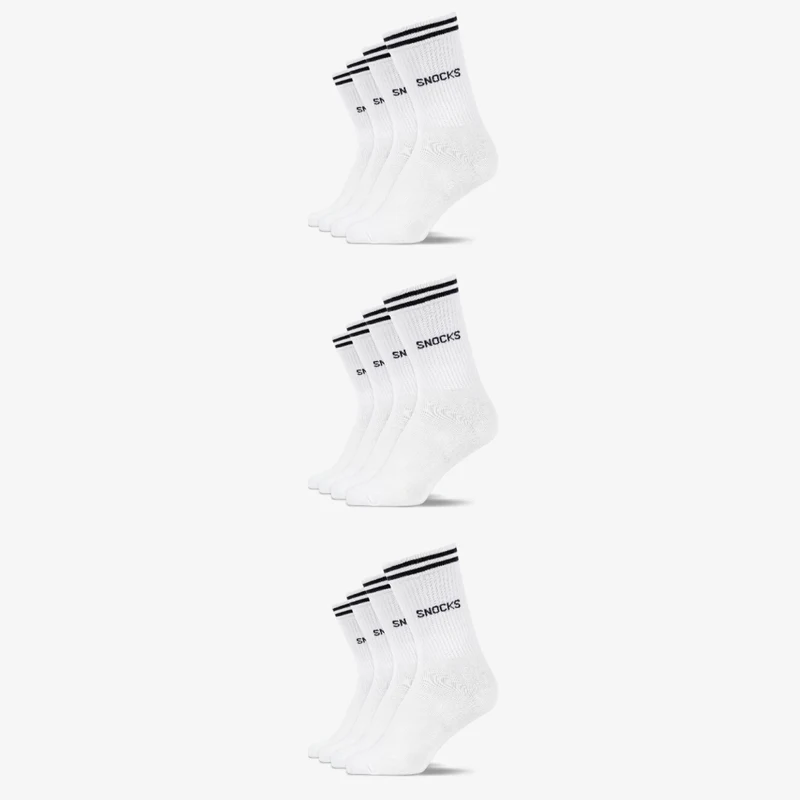 Hohe Sportsocken mit Streifen Kinder | Weiß