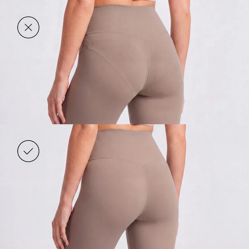 Microfiber High Waist Seamless Hipster | Beige