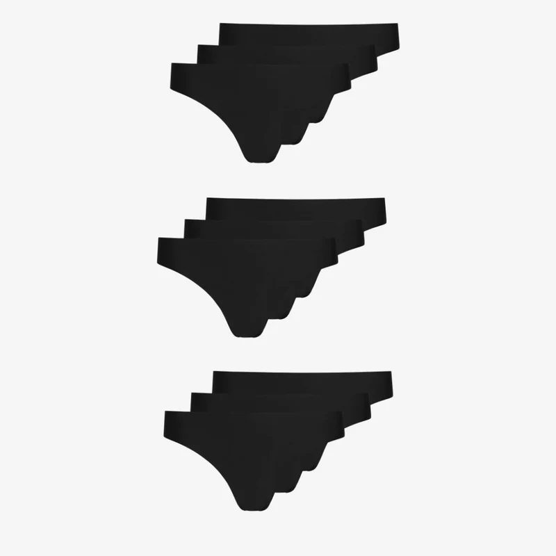 Microfiber Seamless Tanga | Schwarz