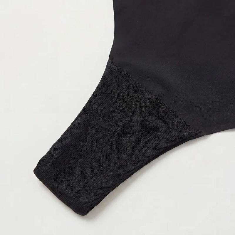 Microfiber High Waist Seamless Hipster | Schwarz