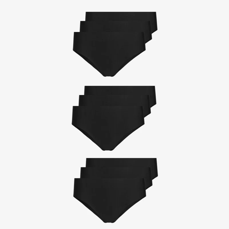 Microfiber High Waist Seamless Hipster | Schwarz