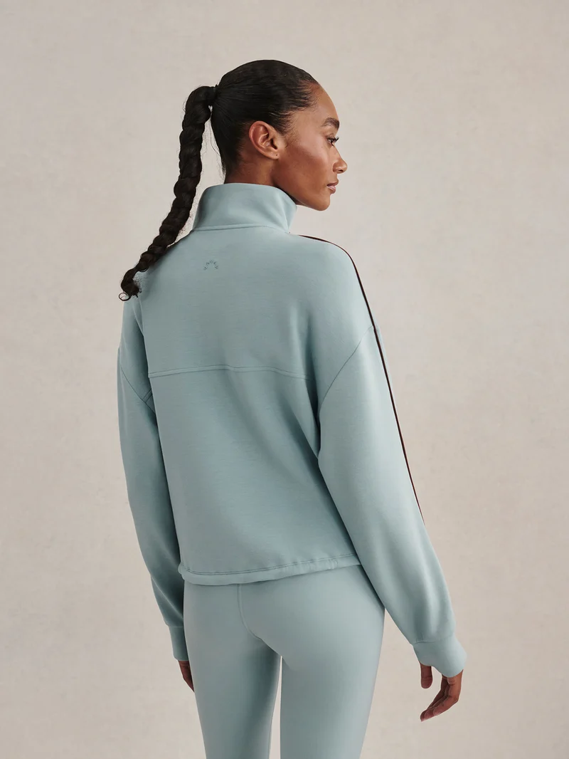 Sian Piped Half Zip Sweat