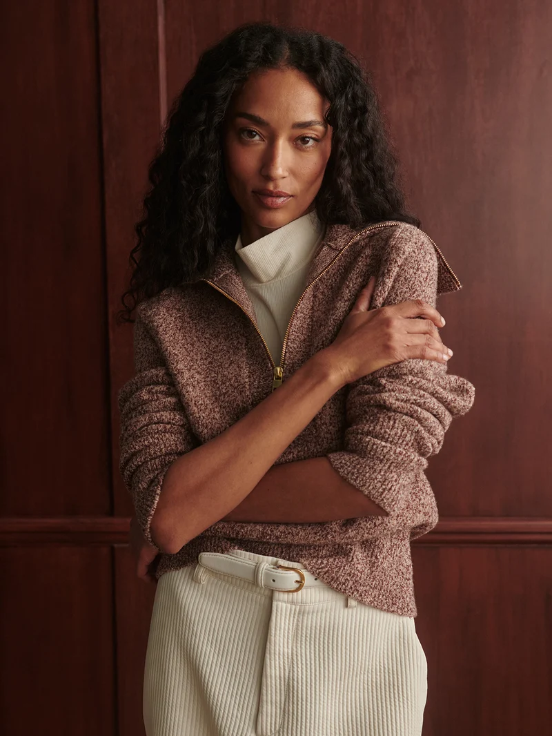 Sherida Half Zip Knit Sweater