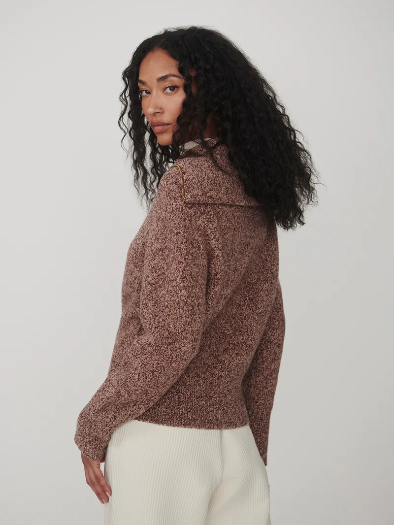 Sherida Half Zip Knit Sweater