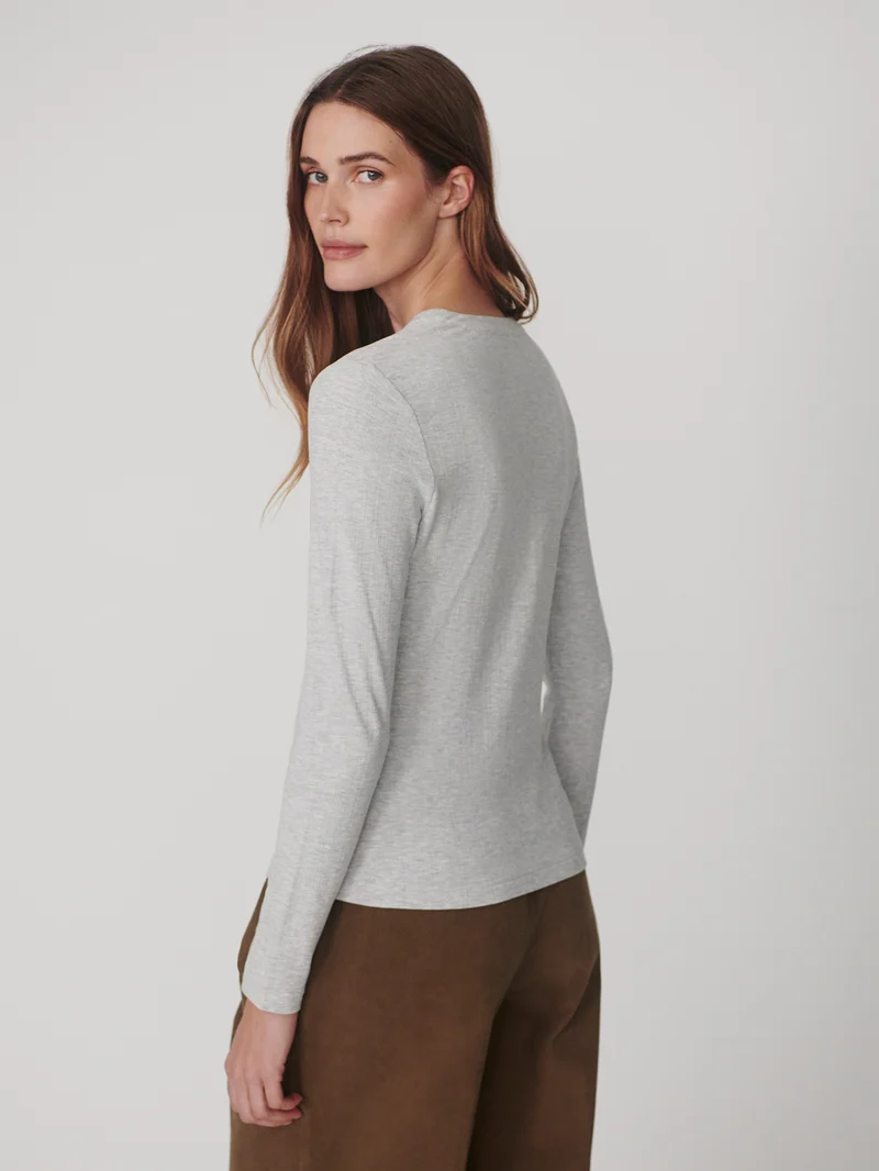 Kesia Long Sleeve Henley Tee