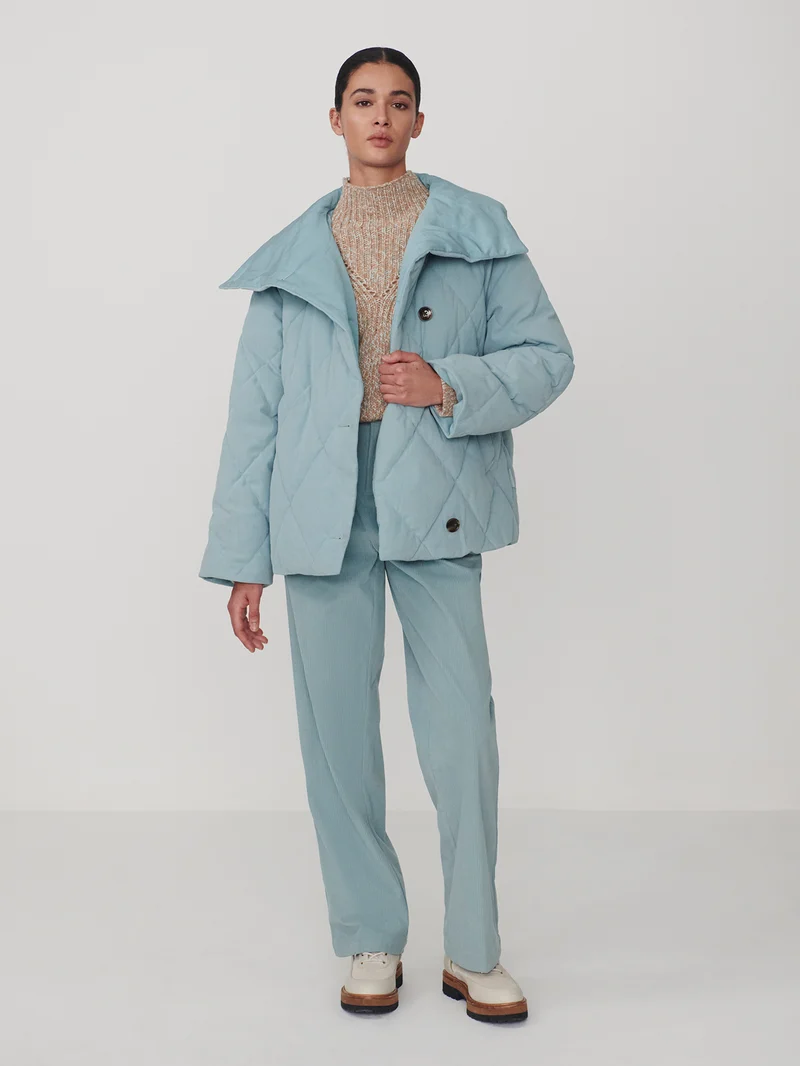Evren Short Quilted Coat