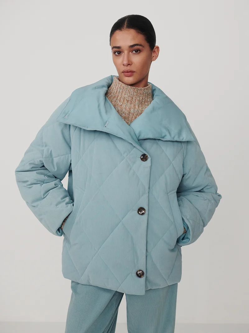 Evren Short Quilted Coat