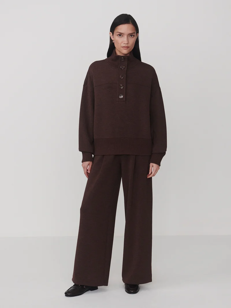 Bronya Button Placket Sweat