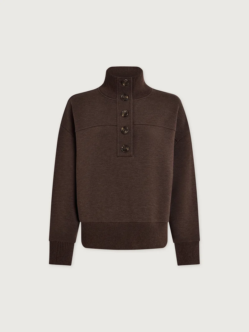 Bronya Button Placket Sweat