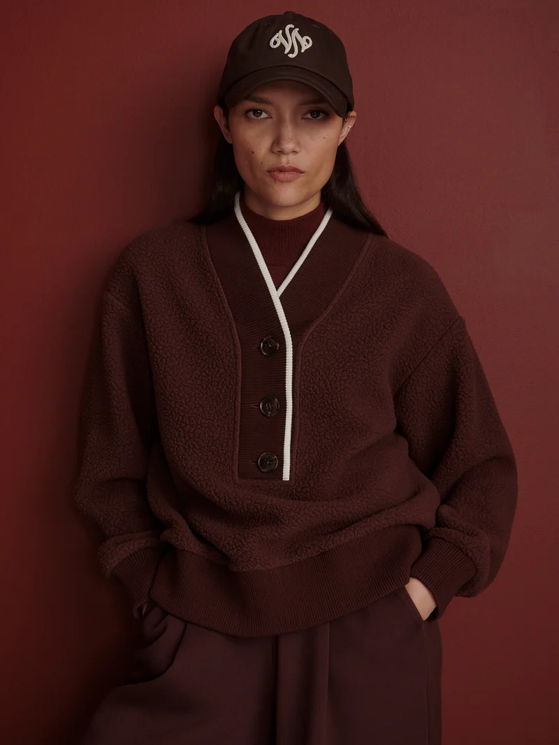 Brenna Button Neck Fleece