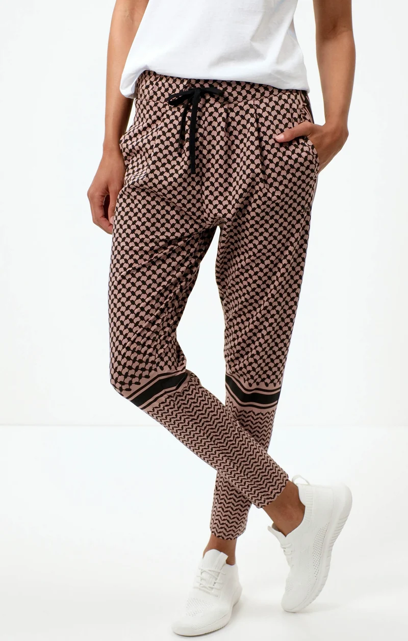 Harem Pants Keffiah Bio Baumwolle - rosa