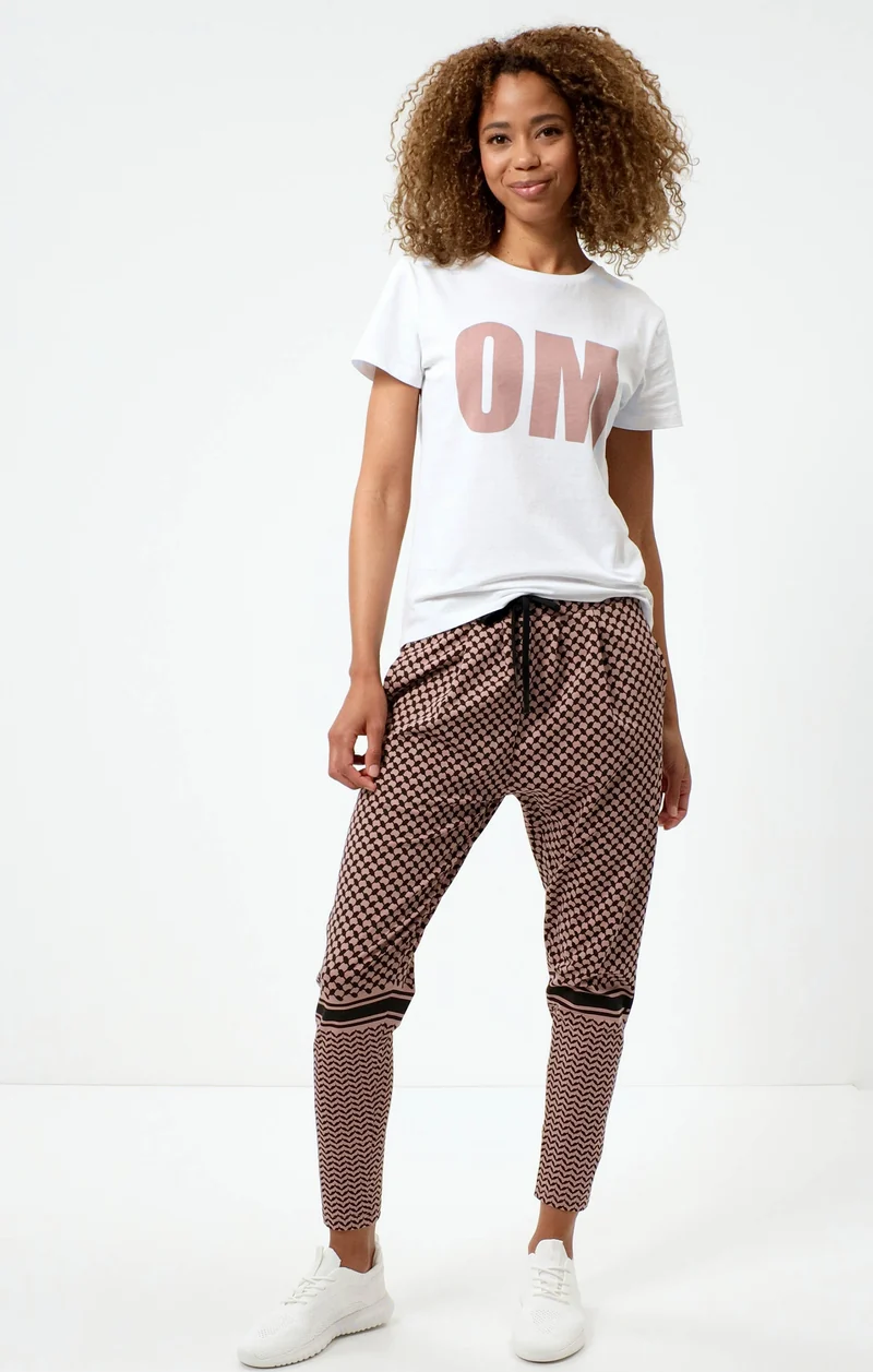 Harem Pants Keffiah Bio Baumwolle - rosa