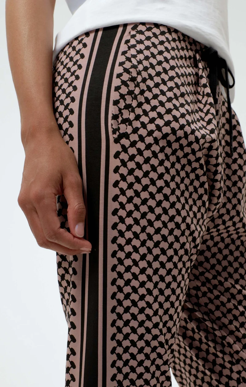 Harem Pants Keffiah Bio Baumwolle - rosa