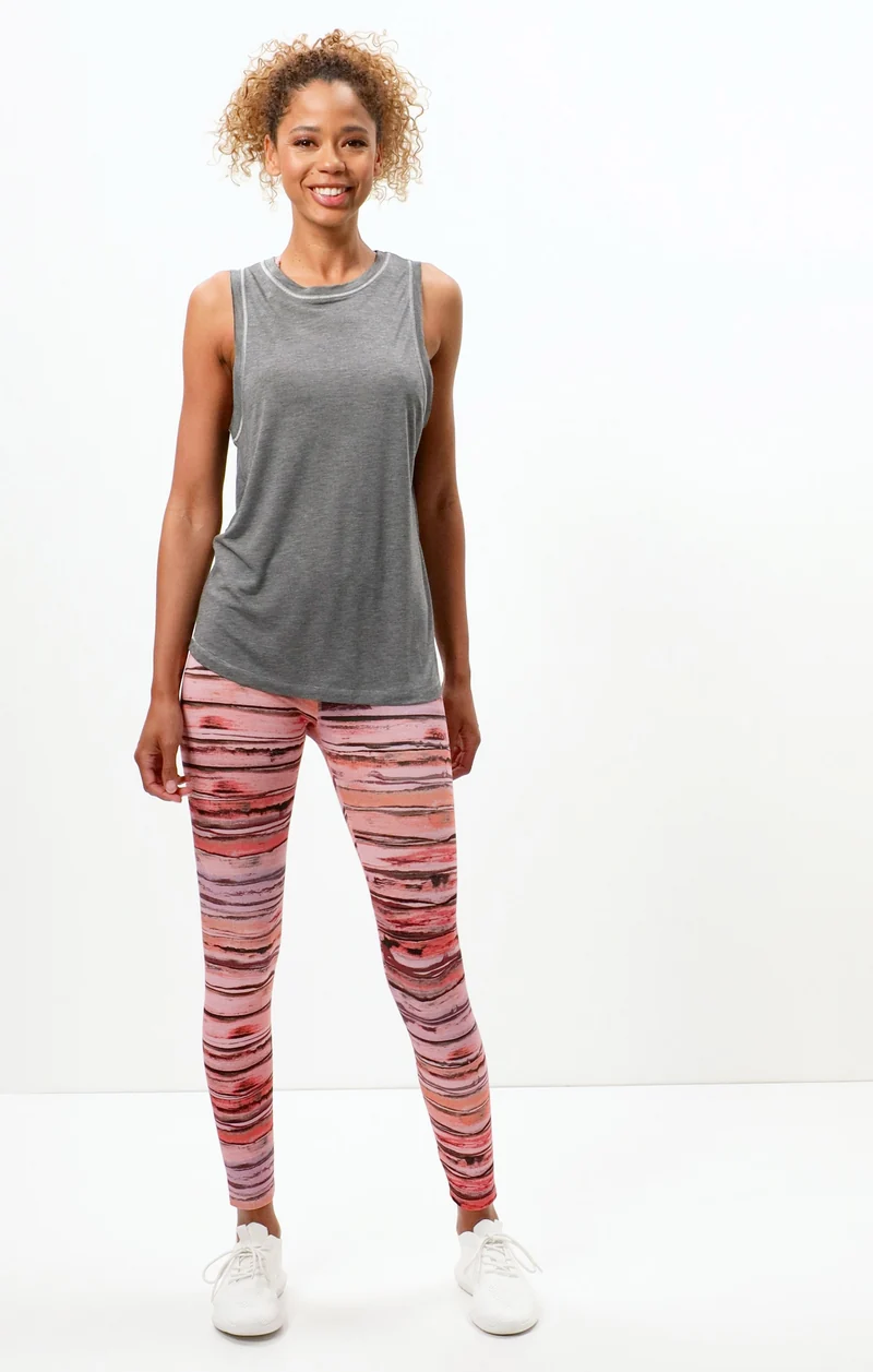 Basic Athletic Tank Rainbow Tencel™ - dunkelgrau melange
