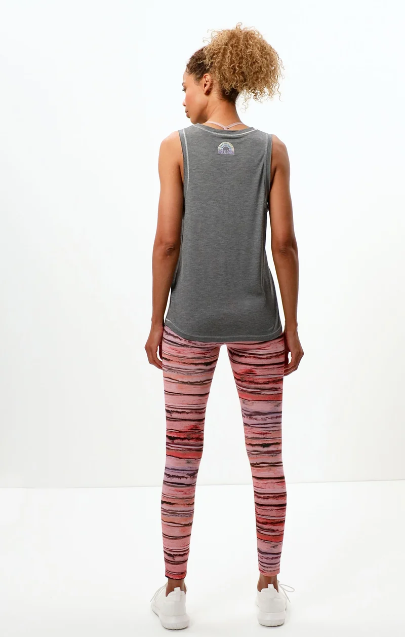 Basic Athletic Tank Rainbow Tencel™ - dunkelgrau melange
