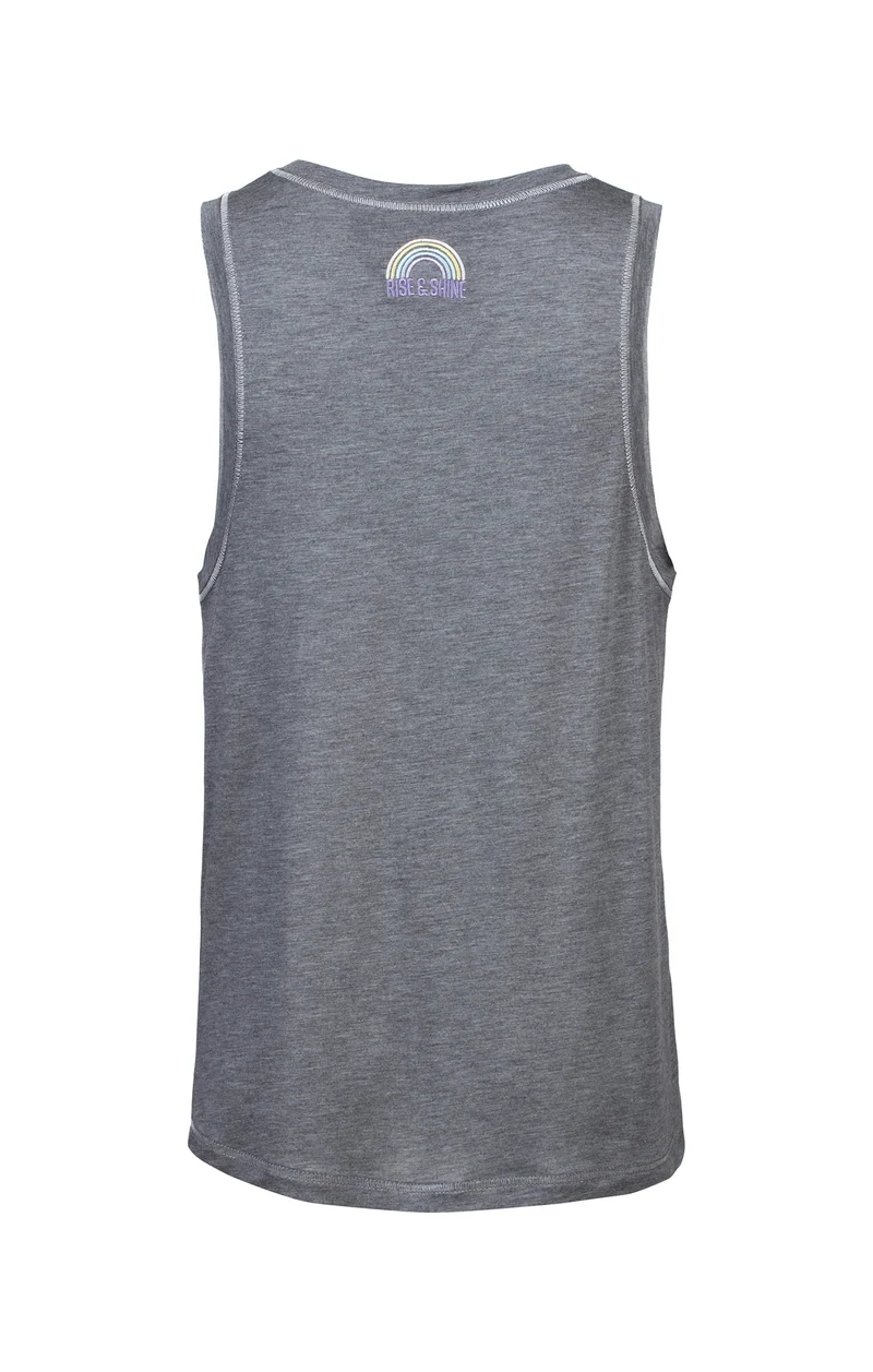 Basic Athletic Tank Rainbow Tencel™ - dunkelgrau melange