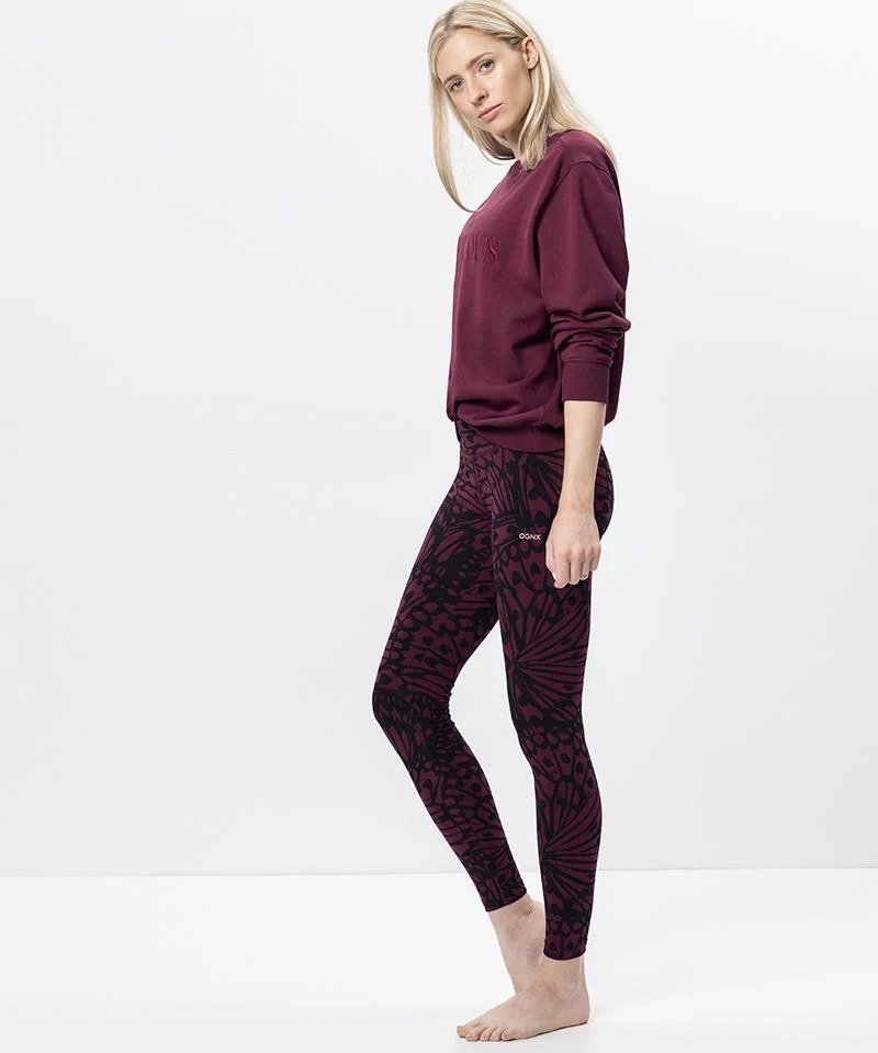 Leggings Butterfly Bio Baumwolle - rot
