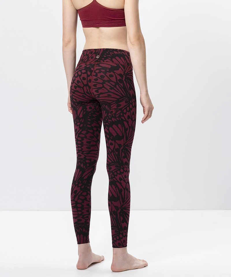 Leggings Butterfly Bio Baumwolle - rot