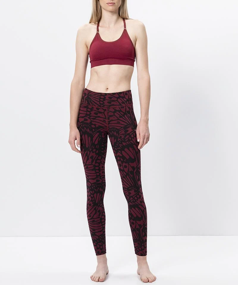Leggings Butterfly Bio Baumwolle - rot
