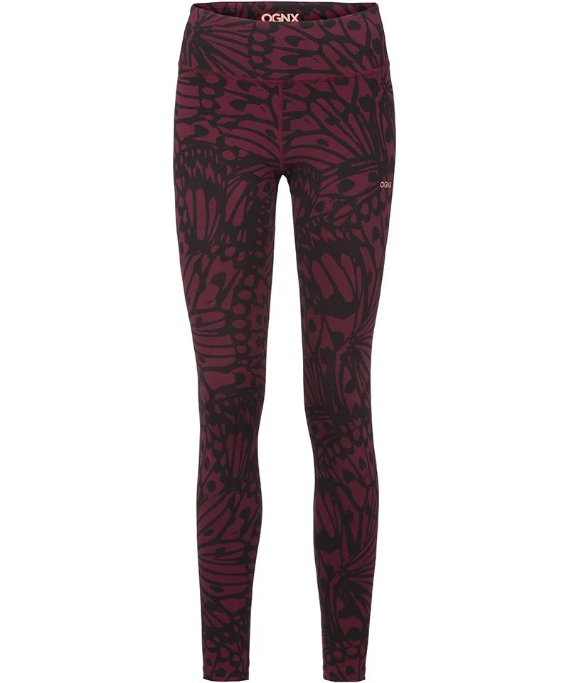 Leggings Butterfly Bio Baumwolle - rot