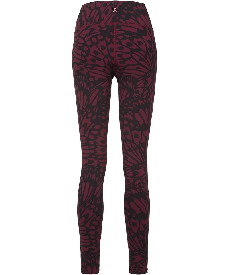 Leggings Butterfly Bio Baumwolle - rot