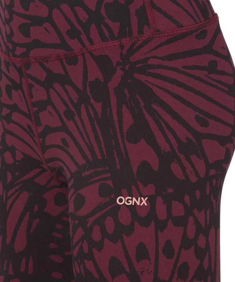 Leggings Butterfly Bio Baumwolle - rot