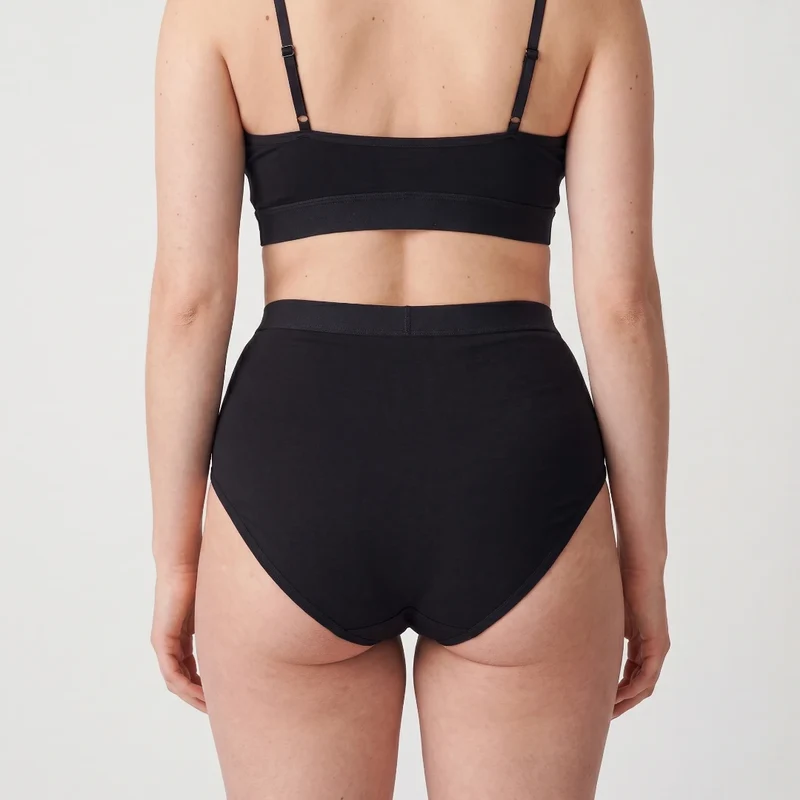 Retro Soft-BH Plus Size | Schwarz