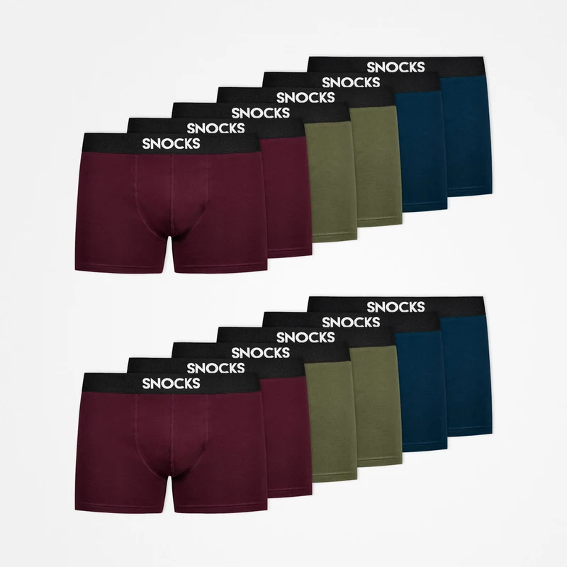 Boxershorts | Mix (Rot/Olive/Blau)