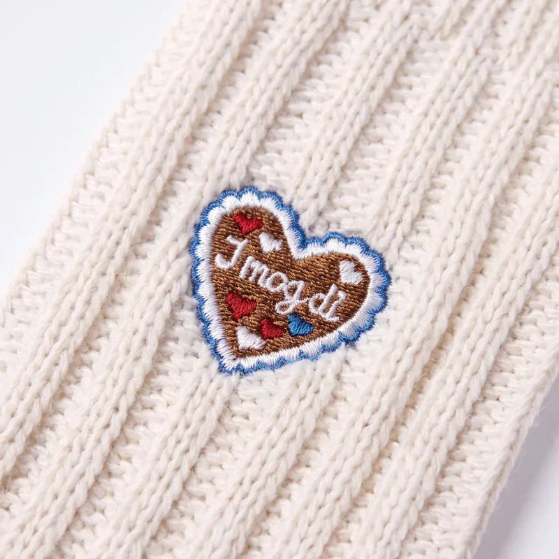 Norweger Socken | Off White "Lebkuchenherz & Brezn""-Edition"