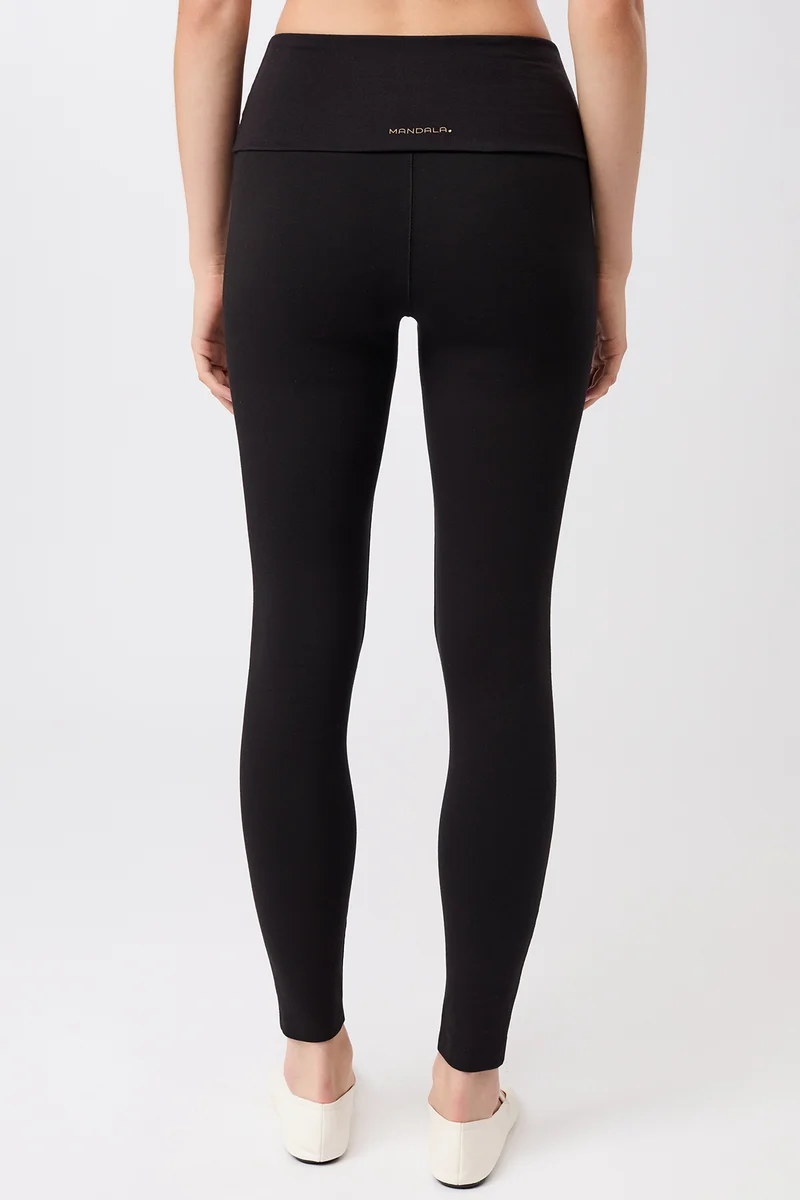 Rolldown Tights - Black, GOTS