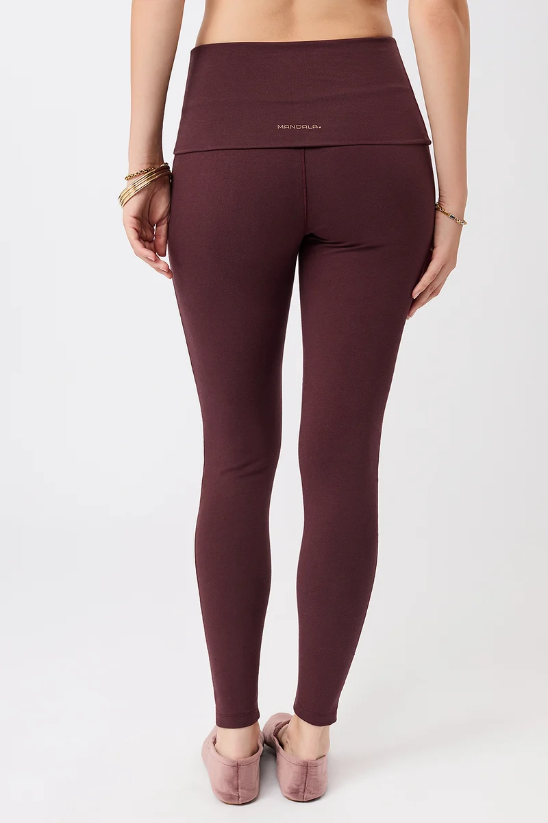Rolldown Tights - Ruby, GOTS