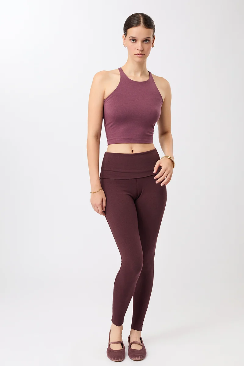 Rolldown Tights - Ruby, GOTS