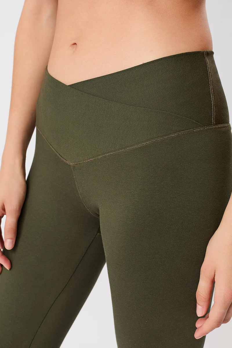 Wrap Legging - Leaf, GOTS