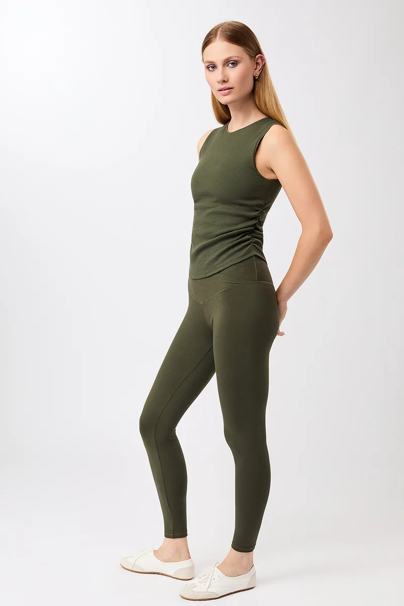 Wrap Legging - Leaf, GOTS