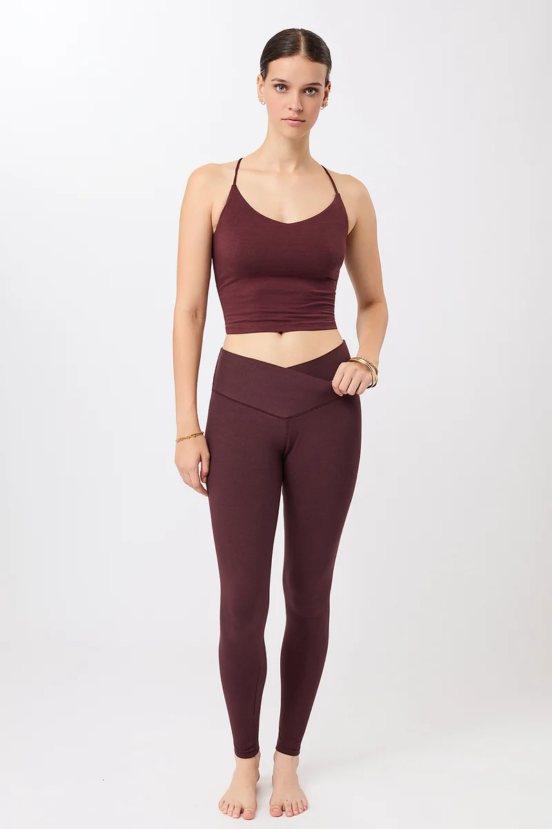 Wrap Legging - Ruby, GOTS