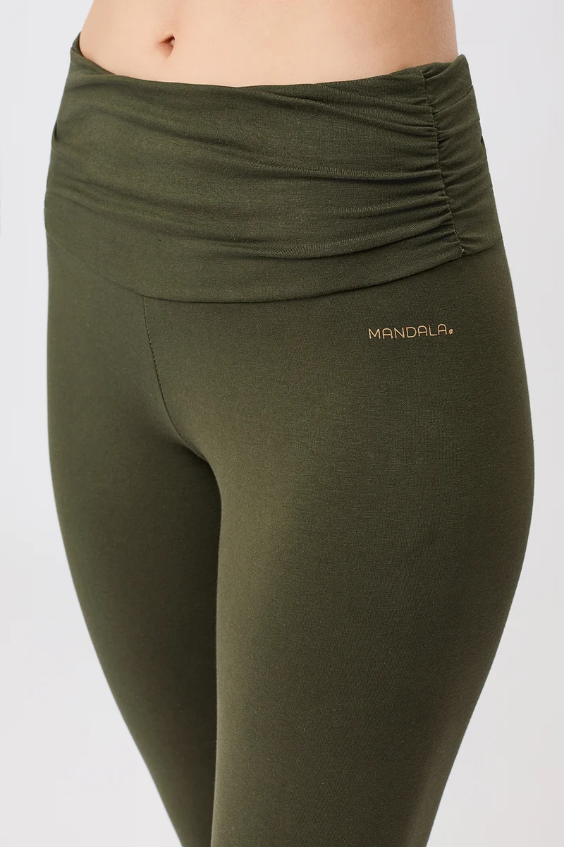 Pilates Tights - Leaf, GOTS