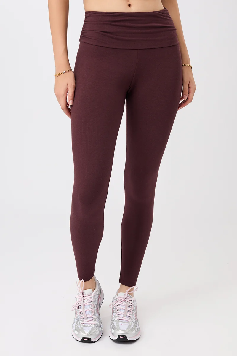 Pilates Tights - Ruby, GOTS