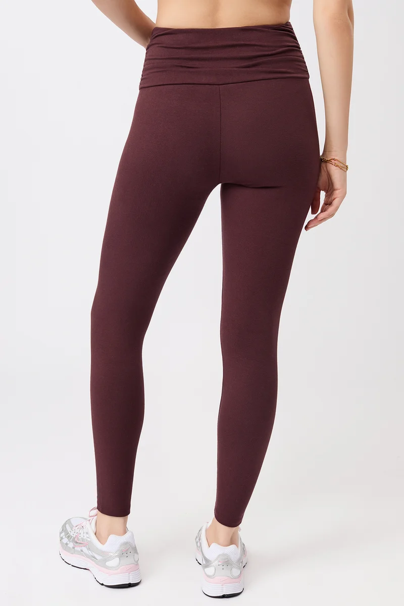 Pilates Tights - Ruby, GOTS