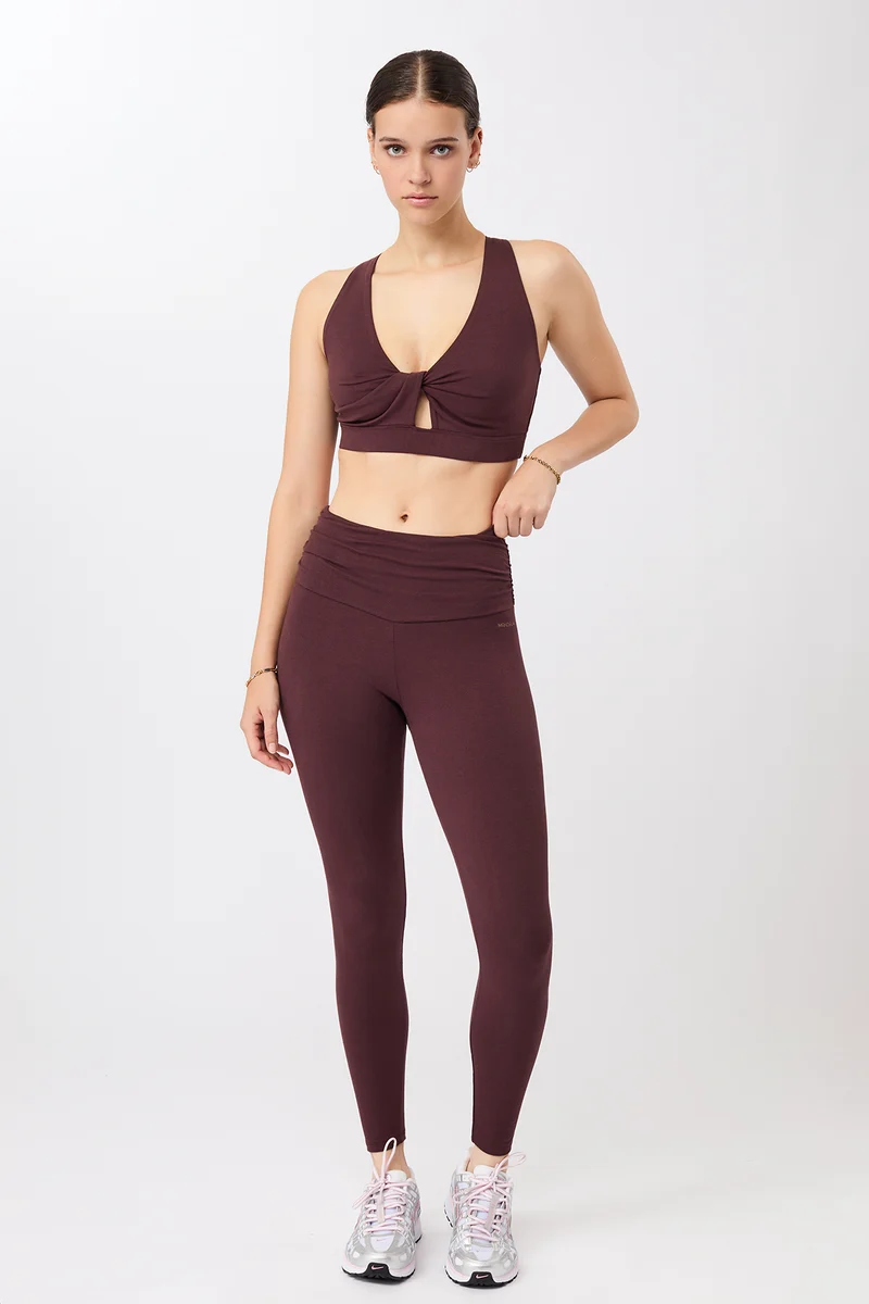 Pilates Tights - Ruby, GOTS