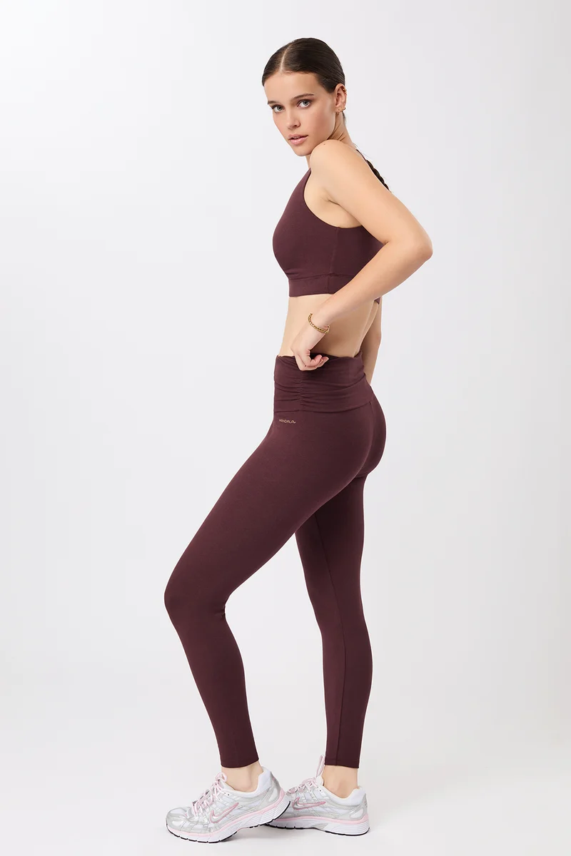 Pilates Tights - Ruby, GOTS