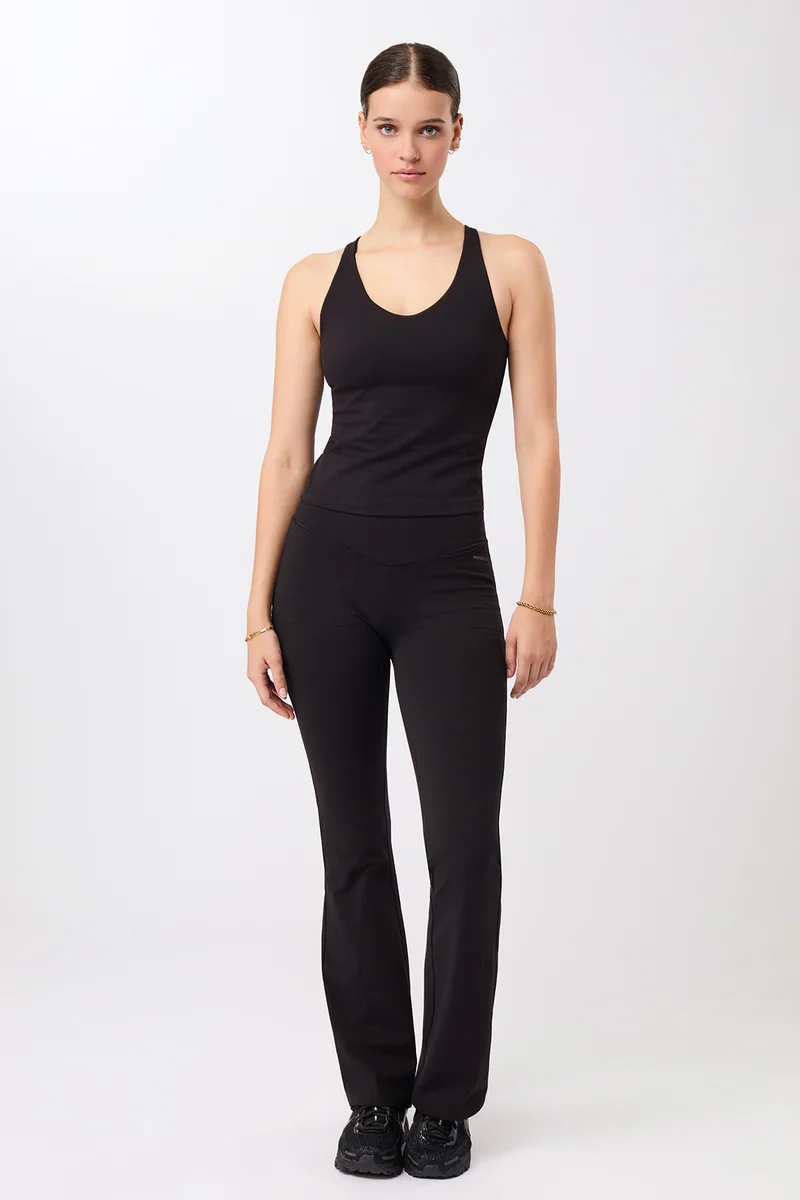 Back Envelope Pants - Black, GOTS