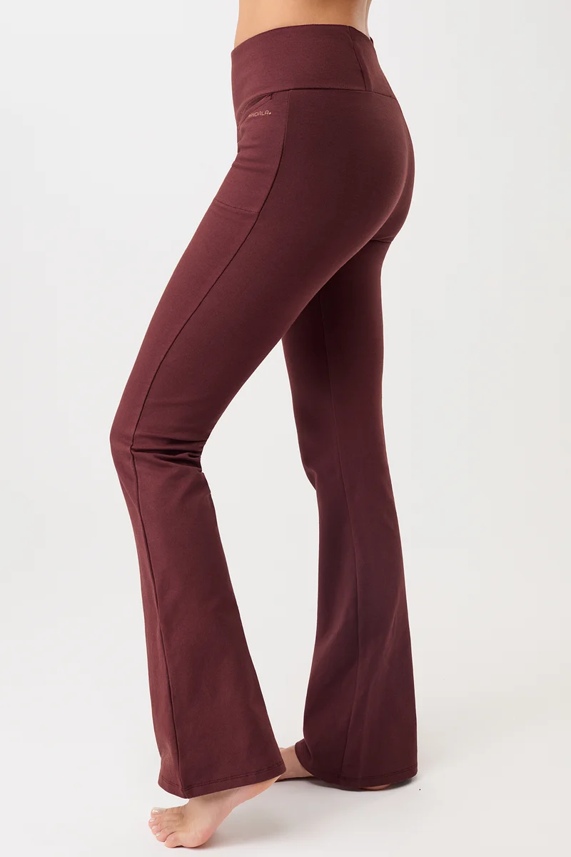 Back Envelope Pants - Ruby, GOTS