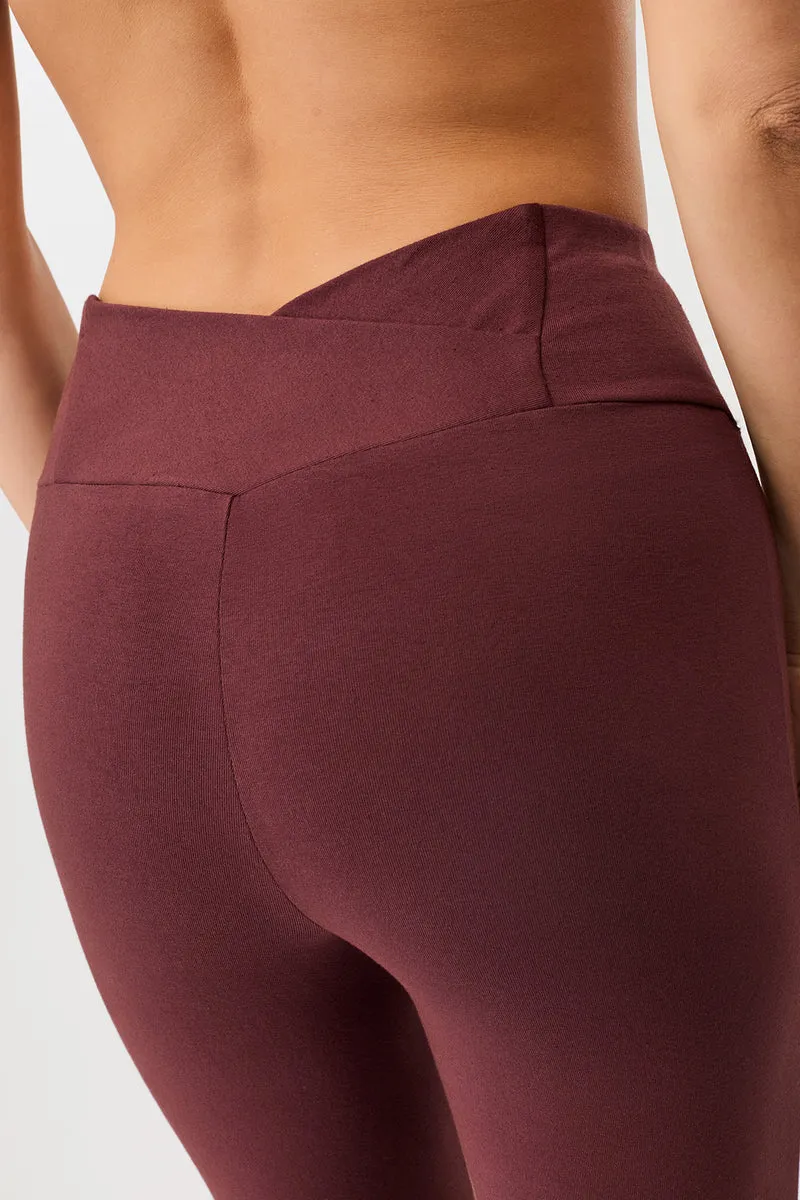 Back Envelope Pants - Ruby, GOTS