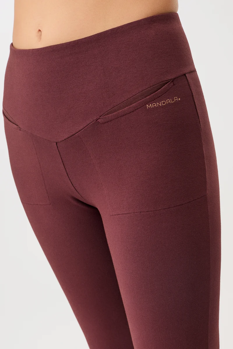 Back Envelope Pants - Ruby, GOTS