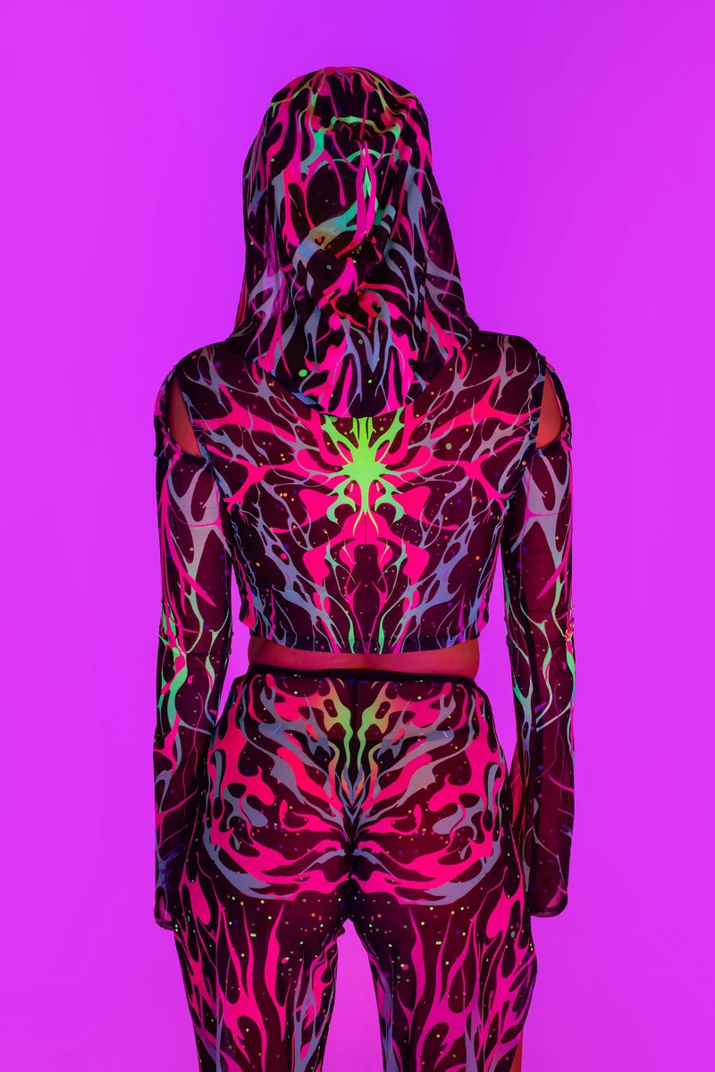 Free Will Hooded Mesh Top